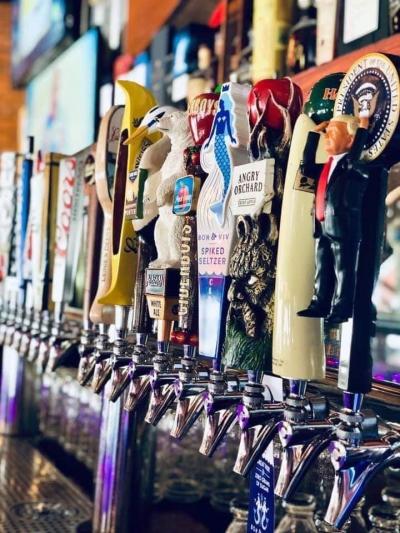 Beer Taps at The District Pub & Grill Downtown Eau Claire