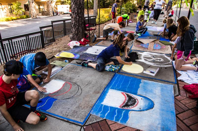 Chalk Walk at Sandy Springs Festival