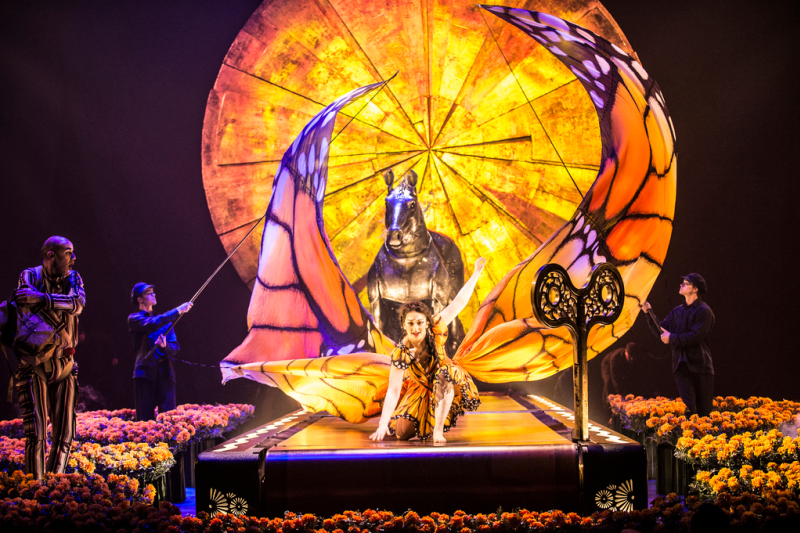 Performers in Cirque du Soleil's Luzia