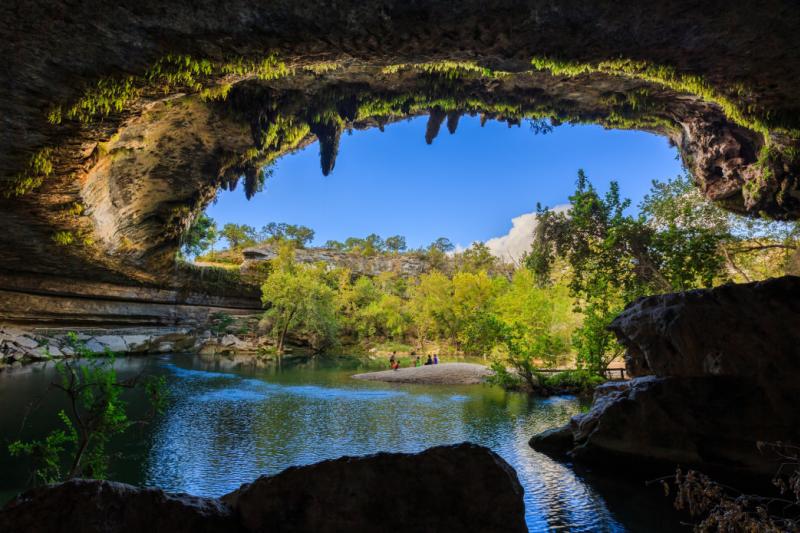 Hamilton Pool preserve and swimming hole near austin texas