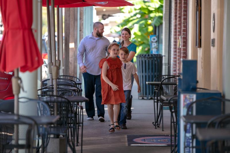 Family in Downtown Bastrop