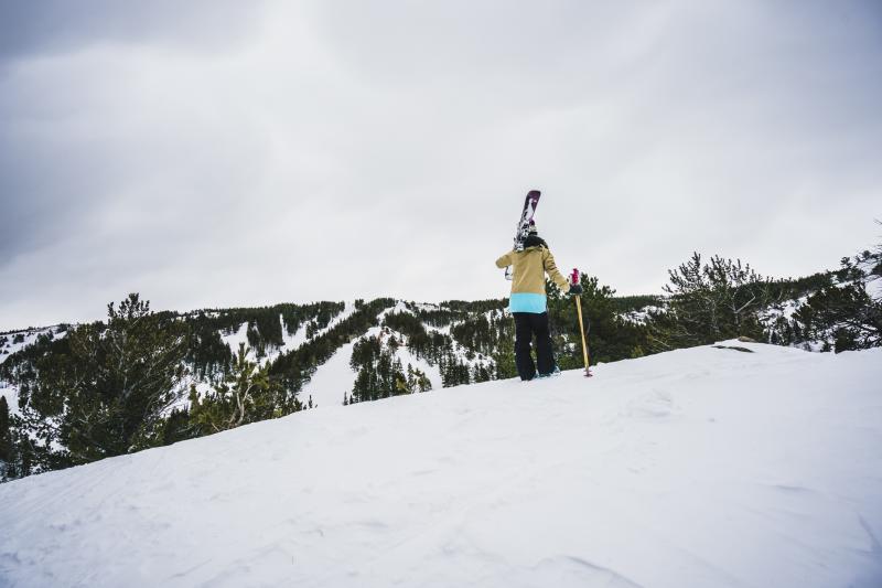 Snowboarder at Hogadon Ski Area