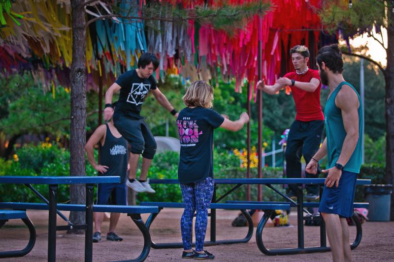 Parkour at Discovery Green