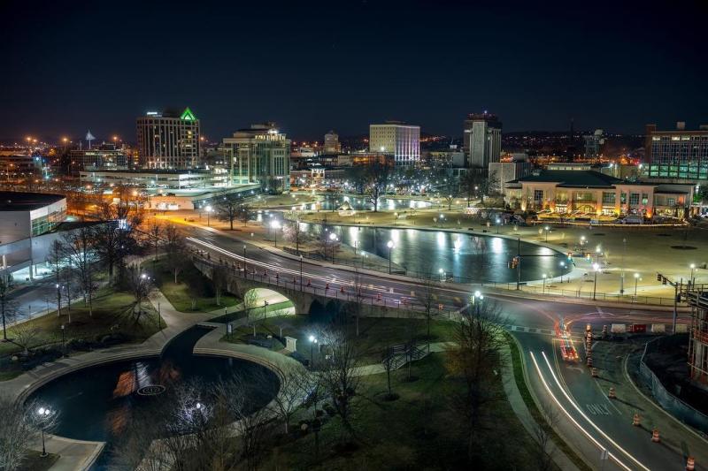 Downtown Huntsville Aerial