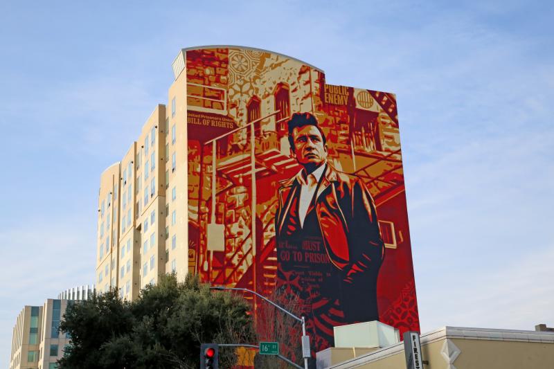 Cash Mural by Shepard Fairey