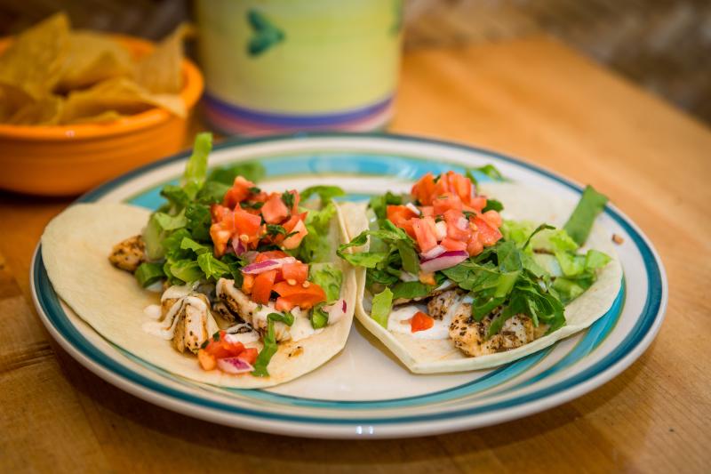 Two fish tacos from Gringo's Taqueria Virginia Beach