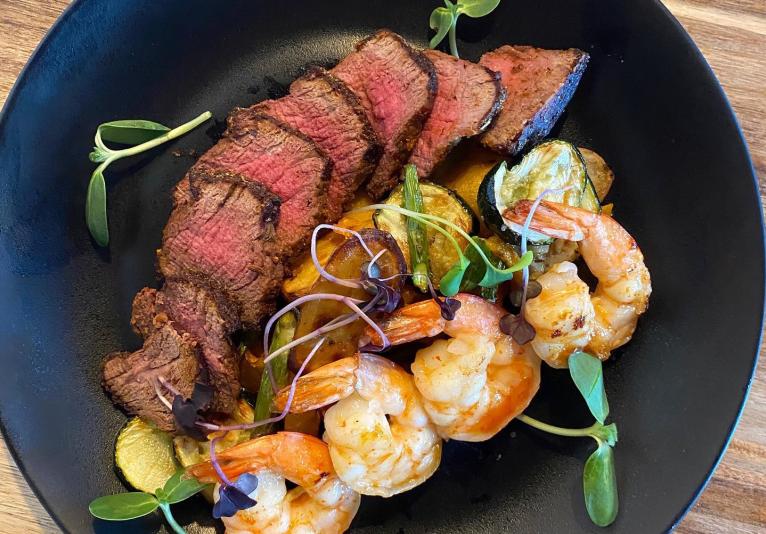 steak and shrimp