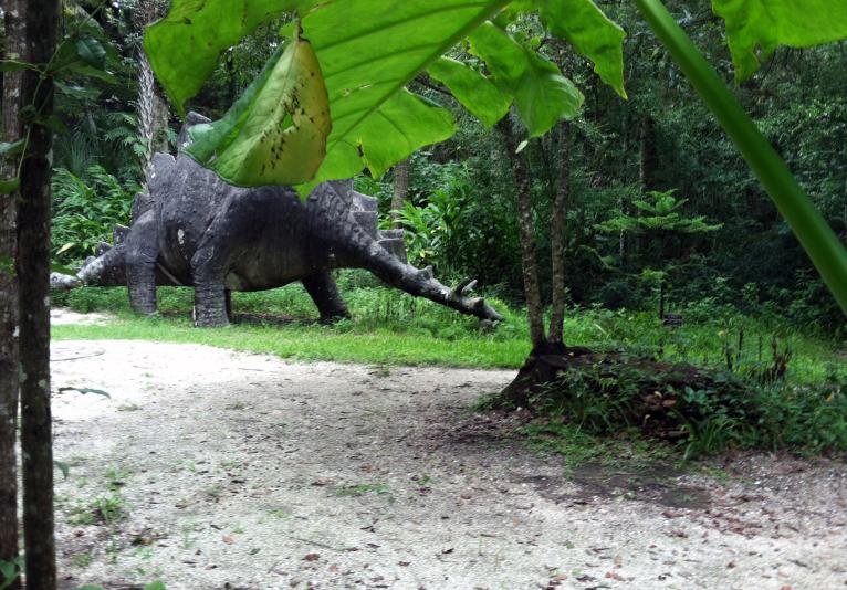 Dinosaur statue