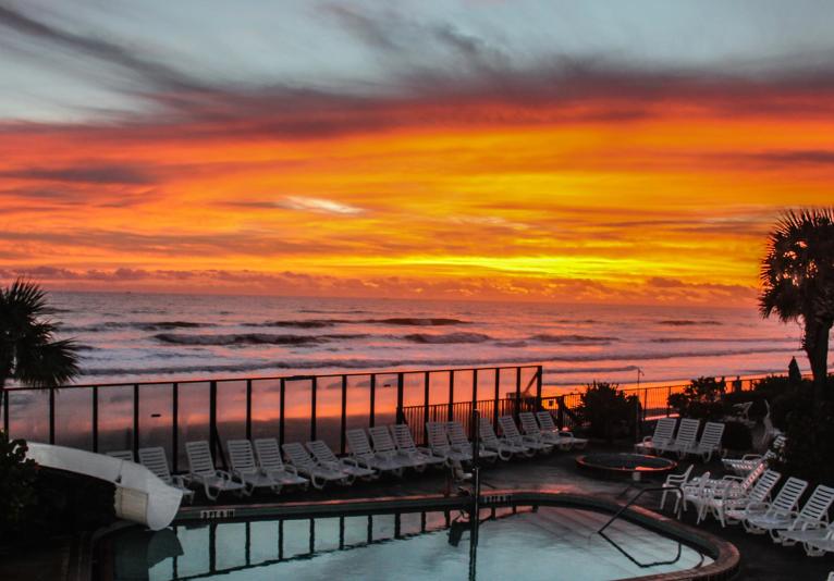 Poolside Sunrise