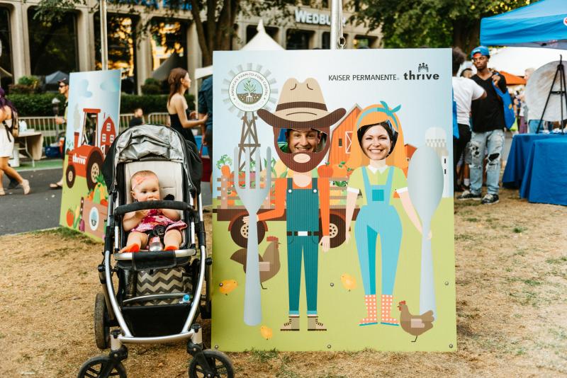 Families at the Farm-to-Fork Festival