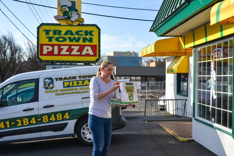 Track Town Pizza Eugene by Melanie Griffin Track Town Pizza Eugene by Melanie Griffin