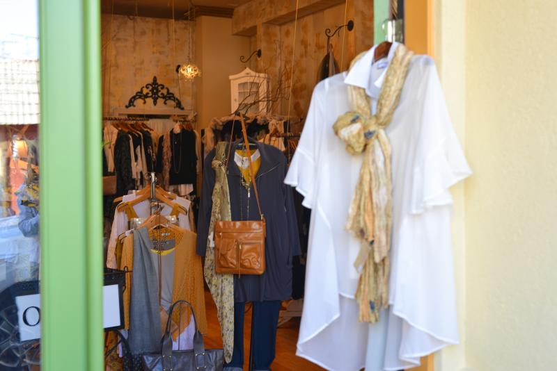Bonjour Women's Clothing in Historic Old Town Florence Shops by Melanie Griffin