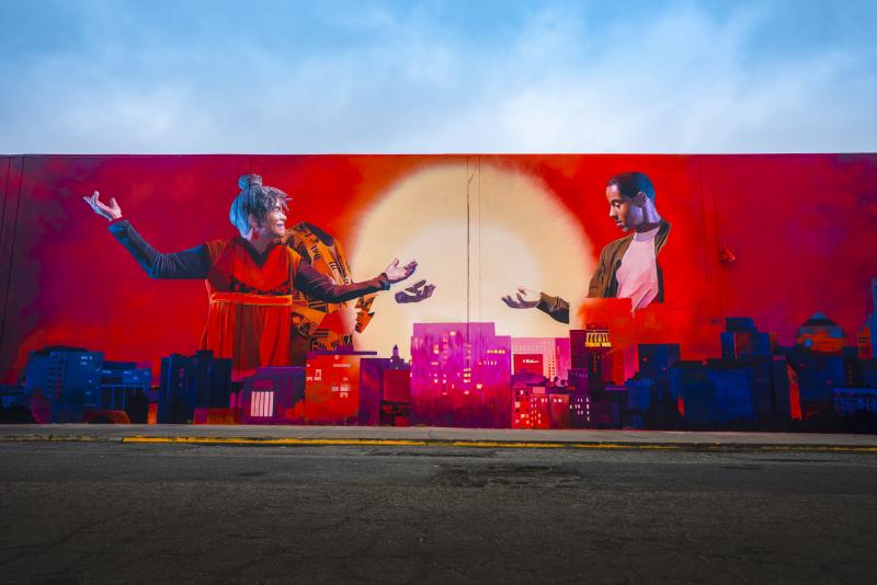 Mural painted for Oakland Mural Festival 2018