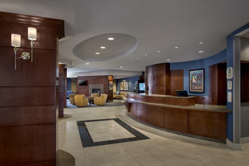 Lobby of the Courtyard Marriott