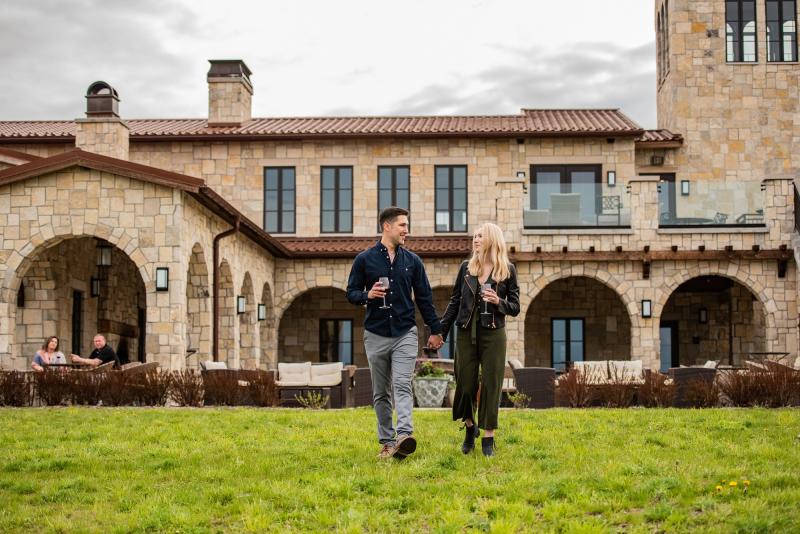 Proposal Couple at Mari Vineyards