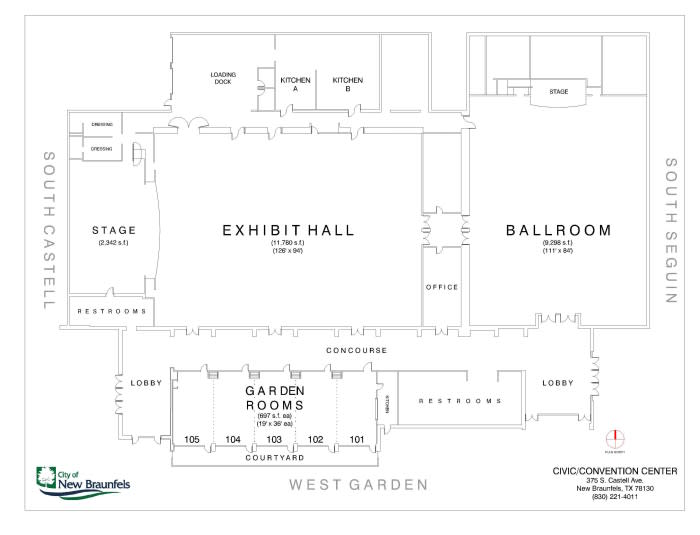 Civic Convention Center Layout