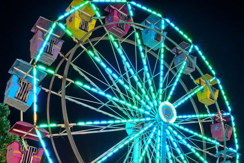 Ferris Wheel At Chesterfield County Fair In Richmond, VA