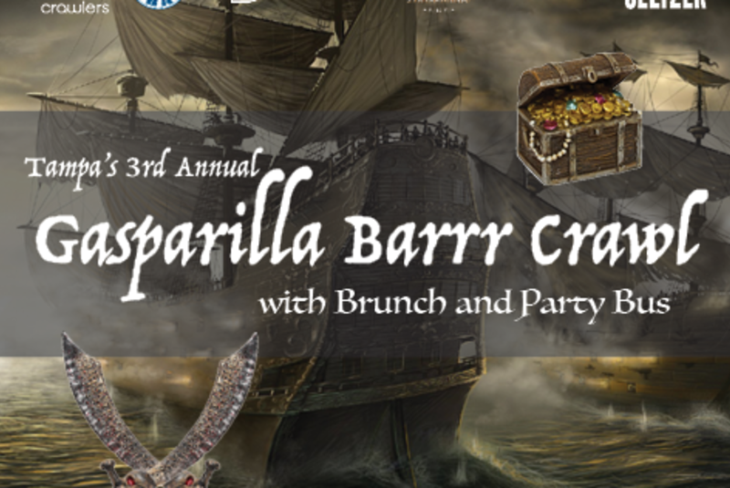 3rd Annual Gasparilla Barrr Crawl with Brunch & Block Party