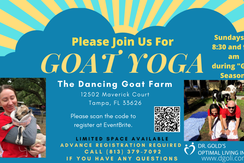 Goat Yoga with Dr. Tanya Gold