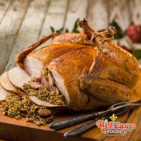 Order your holiday turducken from Big Easy Foods in Lake Charles, Louisiana.