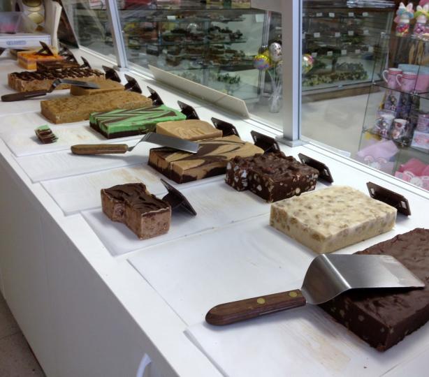Wide selection of fudge flavors