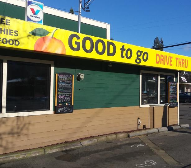 Good To Go drive through with vegetarian food options
