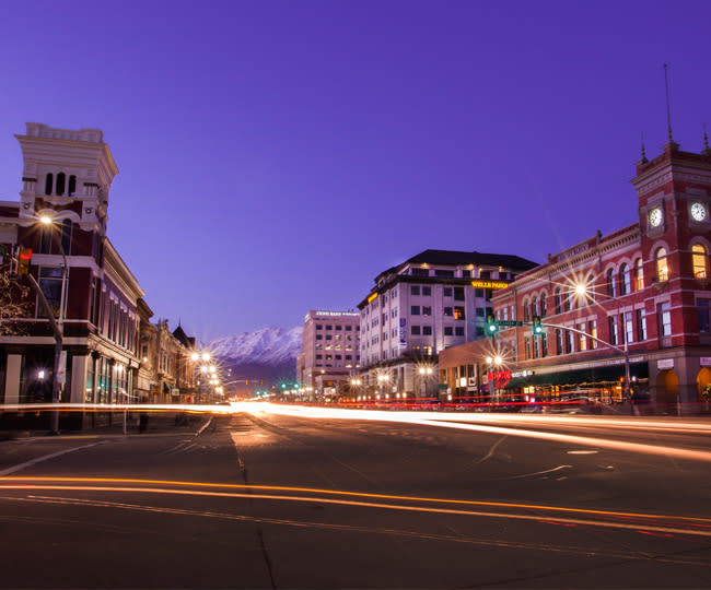 Downtown Provo Nighttime