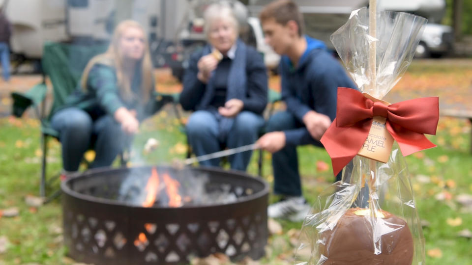 DeBrand Caramel Apple at a Bonfire in Fort Wayne, Indiana