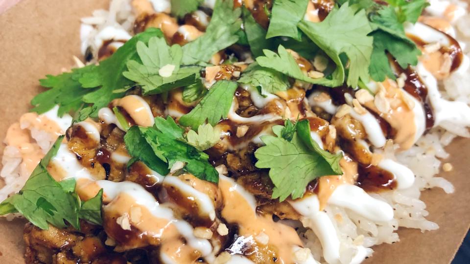 Sticky's Chicken Over Rice