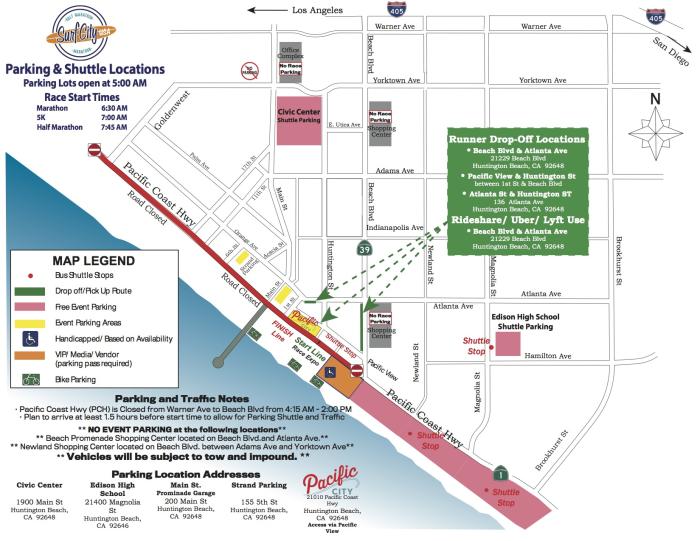 Surf City Marathon Map Map Of West