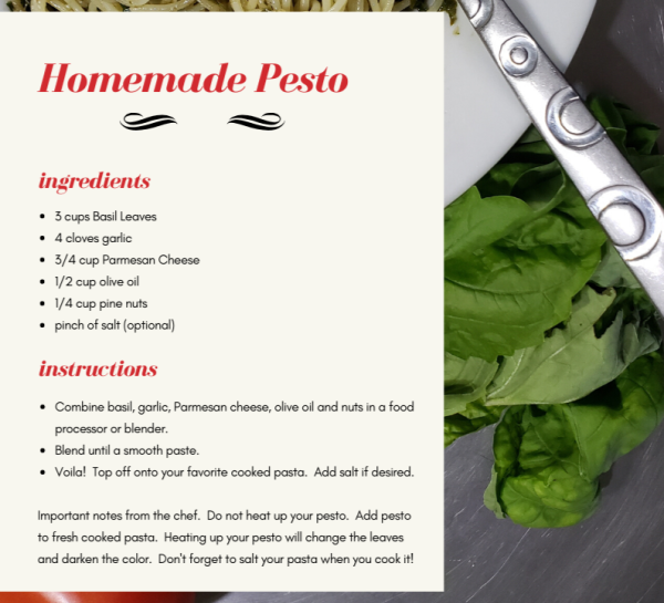 Homemade Pesto Recipe