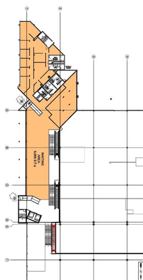Map of Cruise Terminal 2 second floor layout
