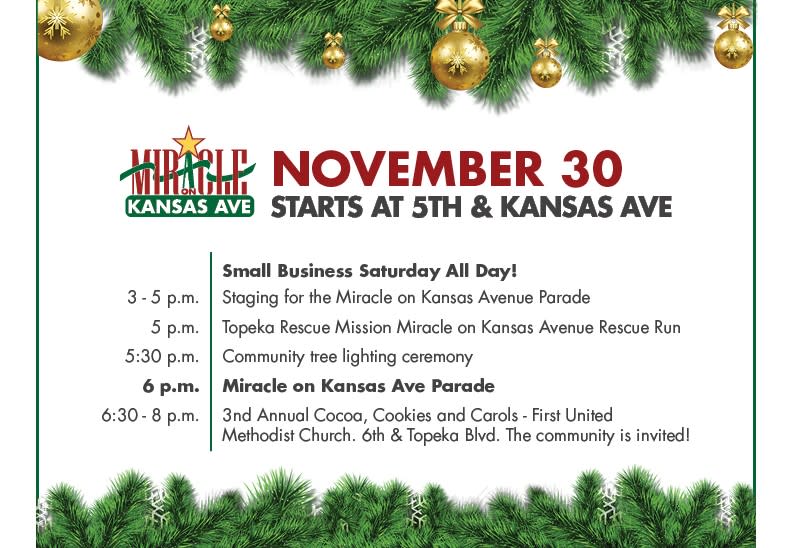 christmas parade route 2020 topeka ks Miracle On Kansas Avenue Parade christmas parade route 2020 topeka ks