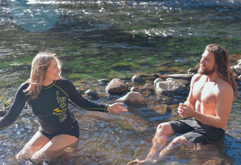 Soaking at McCredie Hot Springs by Melanie Griffin Soaking at McCredie Hot Springs by Melanie Griffin