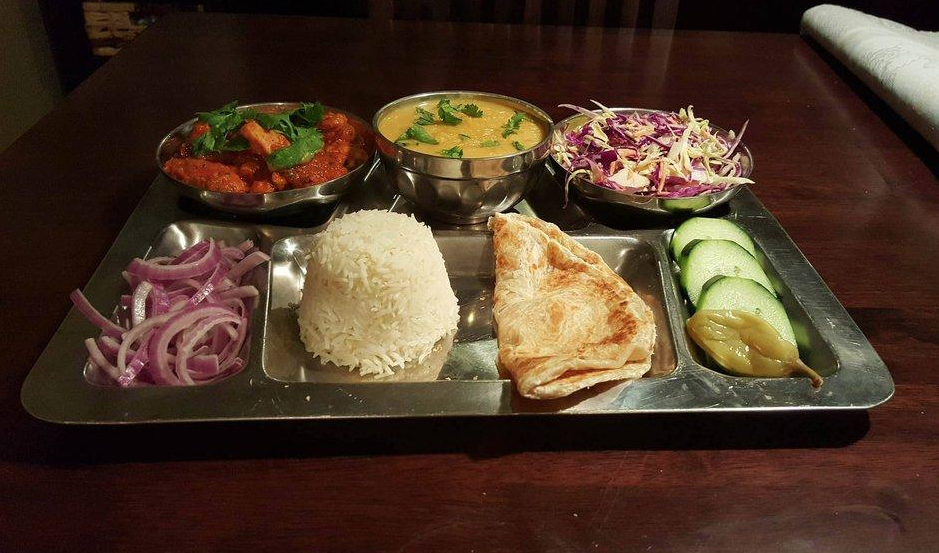 Chicken Thali at Wildberry Restaurant