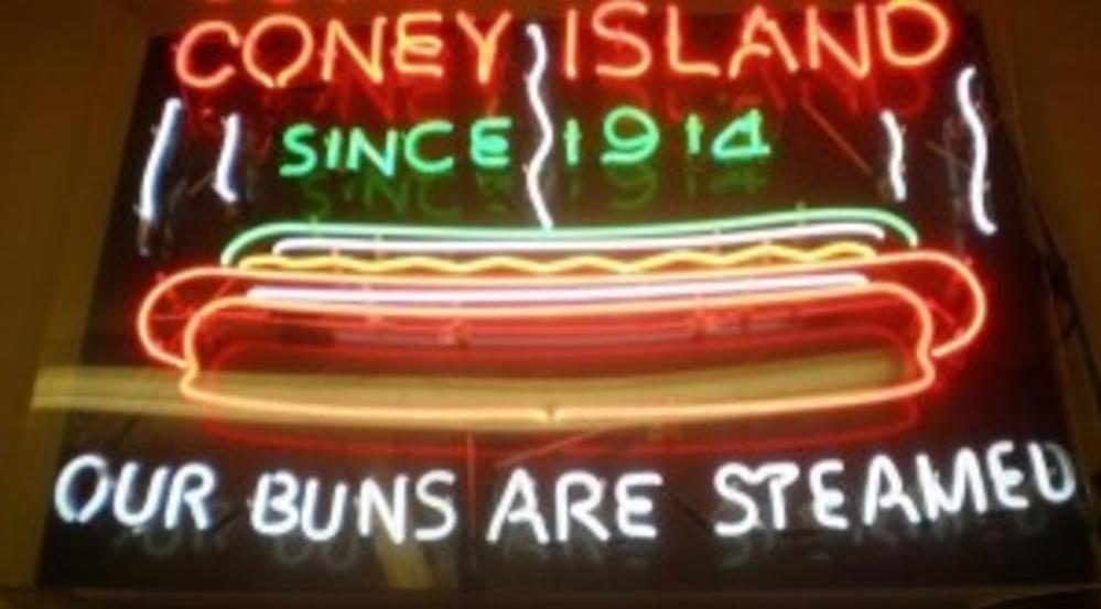Coney Island's famous Coney Dogs are always served on steamed buns.