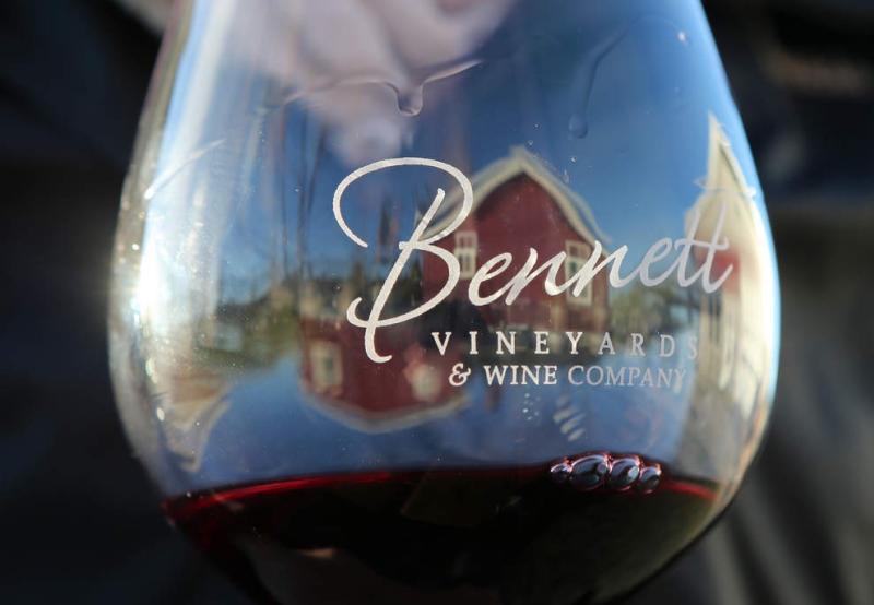 Bennett Vineyards & Wine Company Wine Glass Reflection Bennett Vineyards & Wine Company Wine Glass Reflection