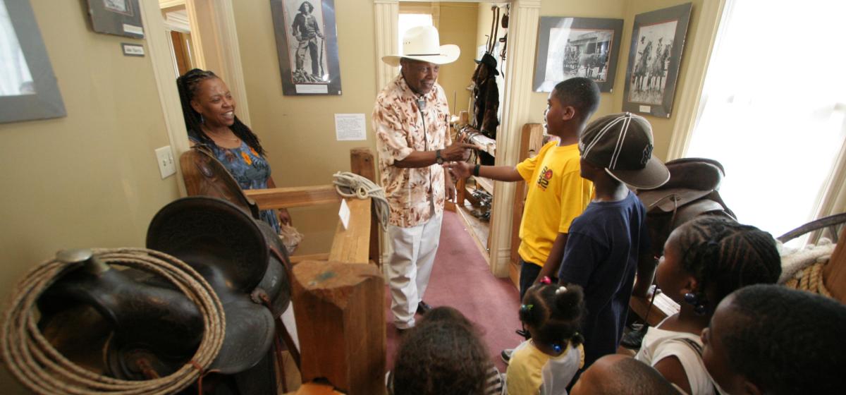 Interior shot of the Black American West Museum
