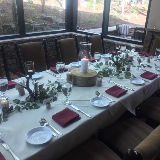 Mountain Clubhouse Wedding Reception