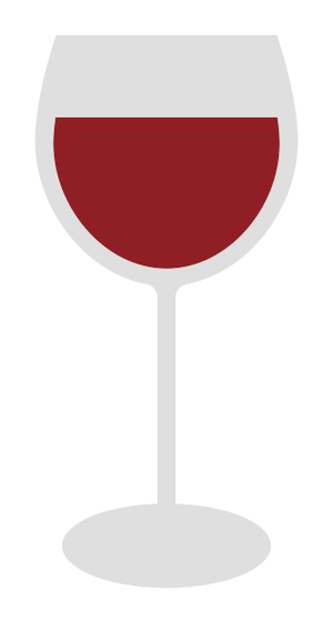 Wineglass with stem