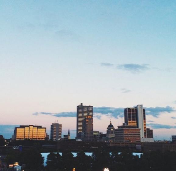Fort Wayne Skyline - South Facing - Ashley Martin Instagram