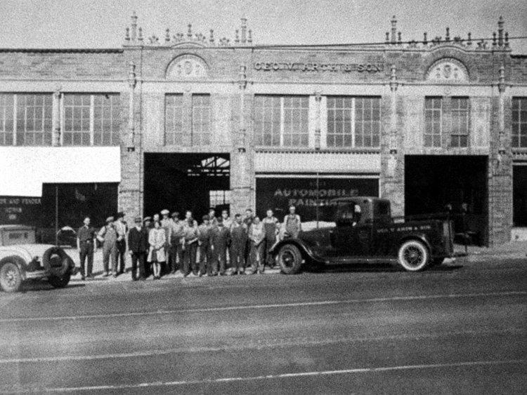 George V. Arth & Son body shop has been in business in Oakland's Chinatown since 1877, over 142 years and six generations, and it is recognized as the oldest auto body shop west of the Mississippi River.