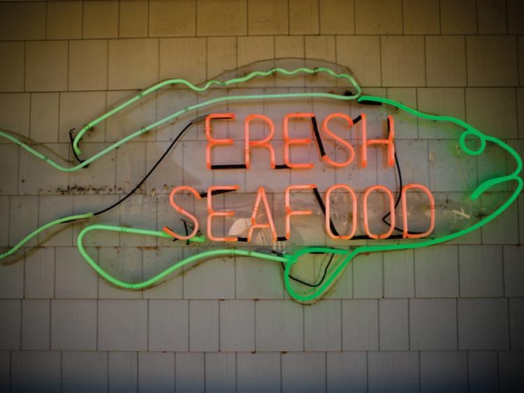 Fresh Seafood Sign
