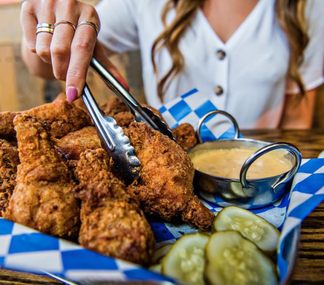 fried chicken plate