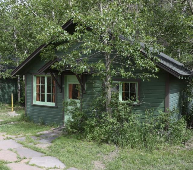 Cabin within the trees