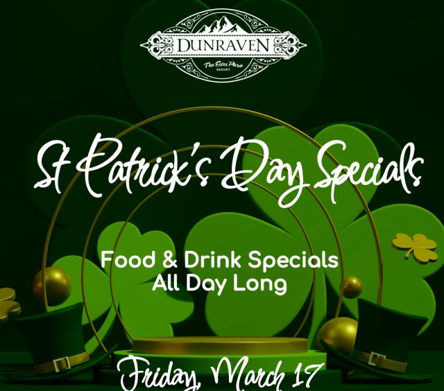 St. Patrick's Day Specials