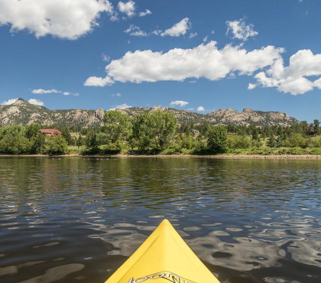 Kayak on Lake Estes