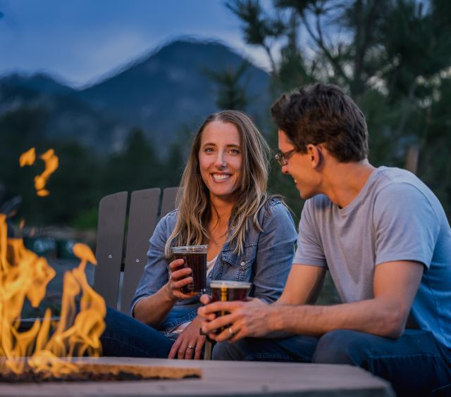 Onsite Fire Pits at The Ridgeline Hotel Estes Park