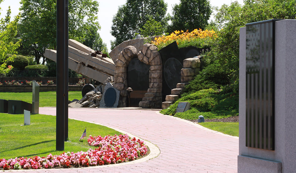 Community Veterans Memorial path