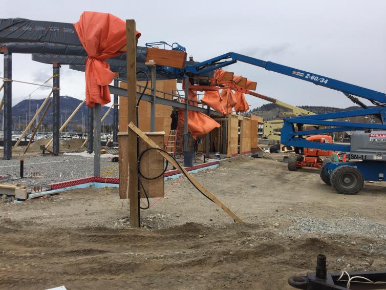 Photo of new visitor centre construction